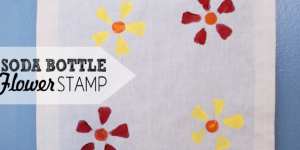 Soda Bottle Flower Stamp