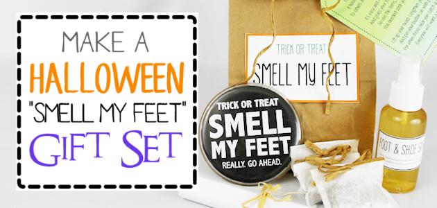 DIY Trick or Treat Smell My Feet Gift Set
