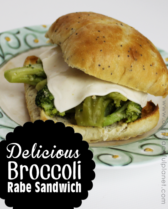 Delicious Broccoli Rabe Healthy Sandwich Our Peaceful