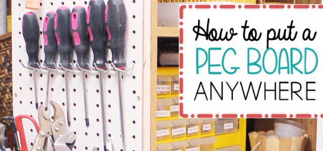 Hang Pegboard Anywhere & Get Organized!