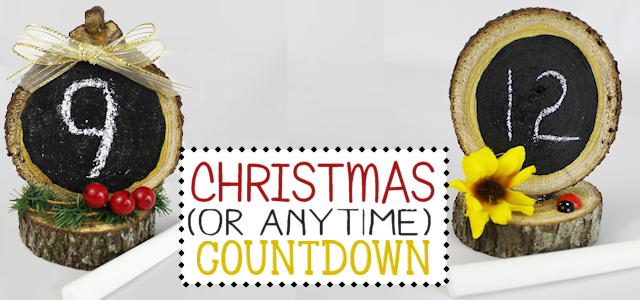 Make a Countdown From Wood Slices For Any Event!