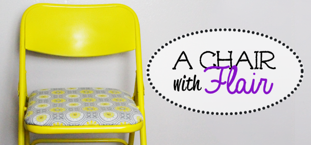 A Chair With Flair : Paint a Folding Chair