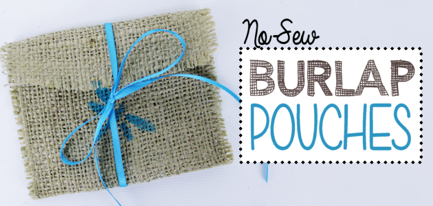 Burlap Crafts No Sew Pouch