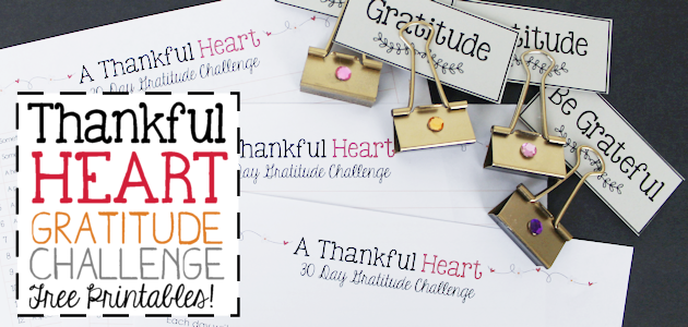 A Thankful Heart – Simple 30 Day Gratitude Challenge