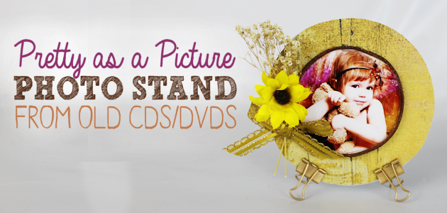 Pretty as a Picture Photo Stand : CD Crafts