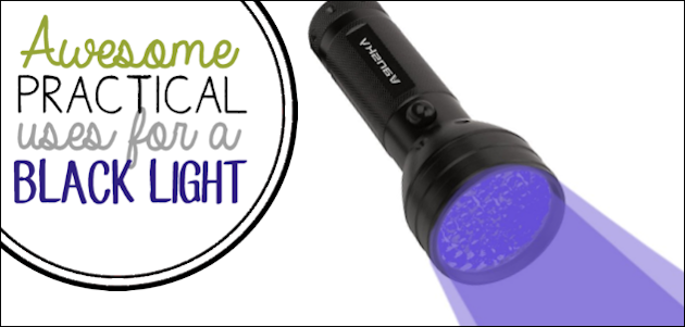 uses for black light flashlight