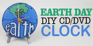 DIY World Clock for Earth Day from CD/DVD