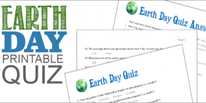 Earth Day Quiz (Free Printable)