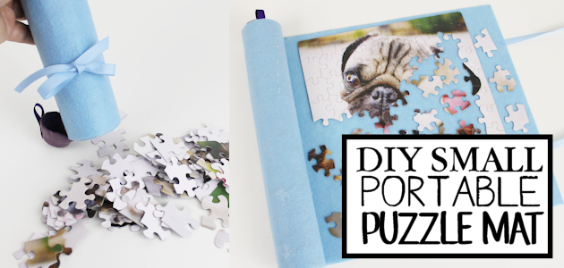 Here's a great upcycle idea for storing and putting together small puzzles. It's a portable puzzle mat and you'll be amazed what it's created from!