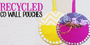 Recycle CDs into Wall Pouches