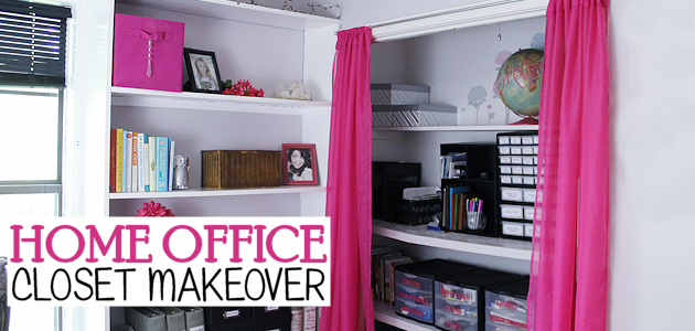 Messy to Marvelous Closet Makeover for a Home Office