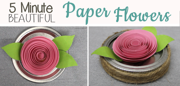 How to Make Beautiful DIY Paper Flowers in 5 Minutes!