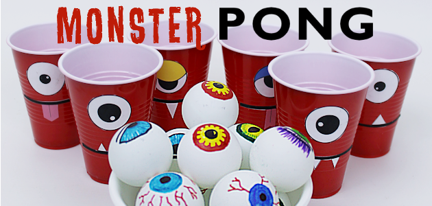 How to Make a Fun Monster Eye Pong Party Game