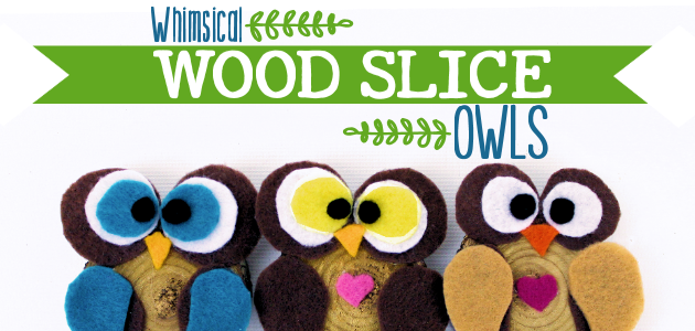 How to Make Simple Wood Slice Owl Decor