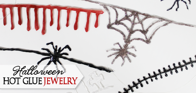 How to Make Simple Creepy Gothic Jewelry with Hot Glue