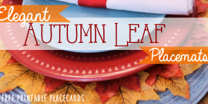 How to Make Quick Elegant Leafy Autumn Placemats