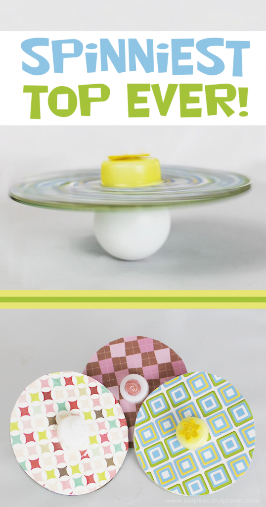 How to Make Easy Spin Tops that Spin Forever!