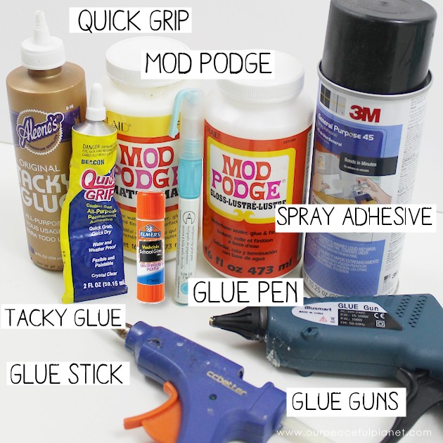 There are hundreds of crafting glues out there. Here's some advice from someone who’s tested plenty and the basic glues I keep on hands at all times.