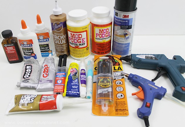 There are hundreds of crafting glues out there. Here's some advice from someone who’s tested plenty and the basic glues I keep on hands at all times.