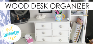 We built this lovely custom desk organizer with some basic wood tools. It comes with the Google Sketchup file you can adjust to fit your own needs