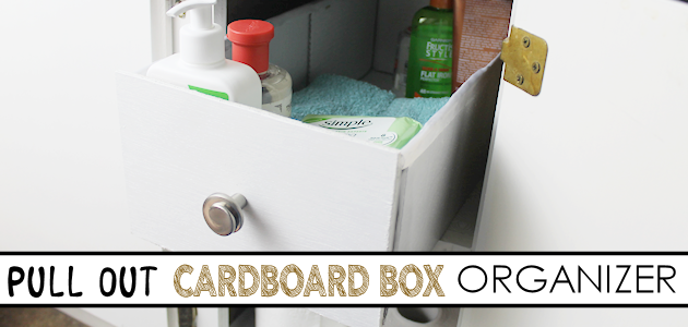 Quick Cardboard Pull Out Cabinet Organizer