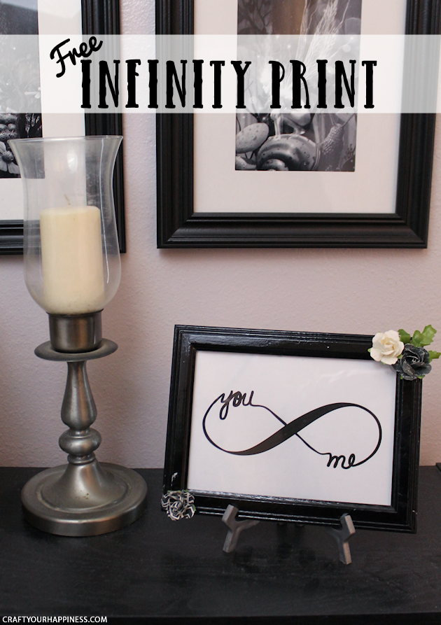 Looking for a quick and easy piece of DIY bedroom decor? Download our free couple’s infinity symbol, frame it and add some flowers. How's that for easy?