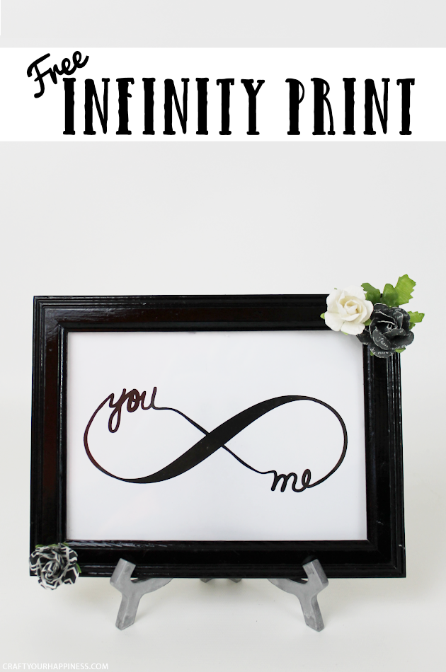 Looking for a quick and easy piece of DIY bedroom decor? Download our free couple’s infinity symbol, frame it and add some flowers. How's that for easy?