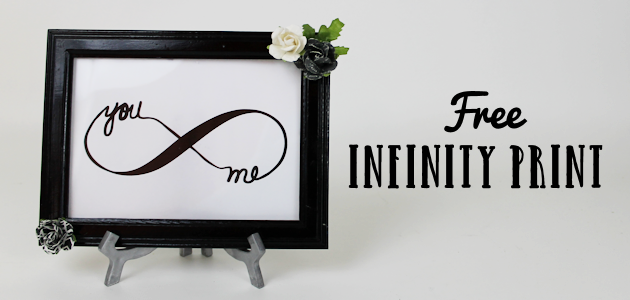 Looking for a quick and easy piece of DIY bedroom decor? Download our free couple’s infinity symbol, frame it and add some flowers. How's that for easy?