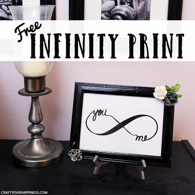 Looking for a quick and easy piece of DIY bedroom decor? Download our free couple’s infinity symbol, frame it and add some flowers. How's that for easy?