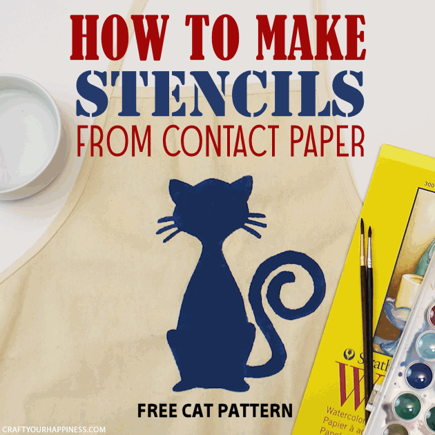 Making Stencils from Contact Paper