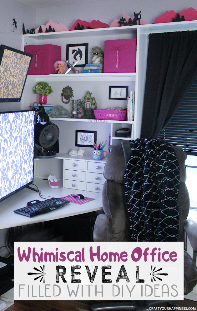 I guarantee you've never seen DIY home office ideas like this! Transform your space into a whimsical place to be and your work vibe will never be the same!