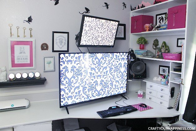 I guarantee you've never seen DIY home office ideas like this! Transform your space into a whimsical place to be and your work vibe will never be the same!