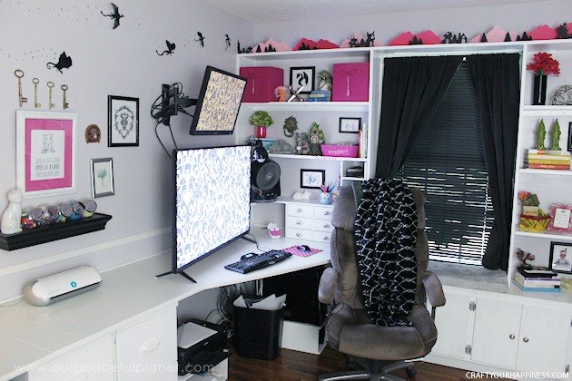 I guarantee you've never seen DIY home office ideas like this! Transform your space into a whimsical place to be and your work vibe will never be the same!