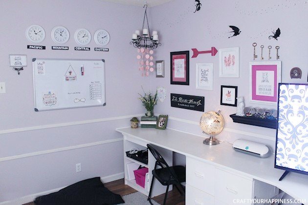 I guarantee you've never seen DIY home office ideas like this! Transform your space into a whimsical place to be and your work vibe will never be the same!