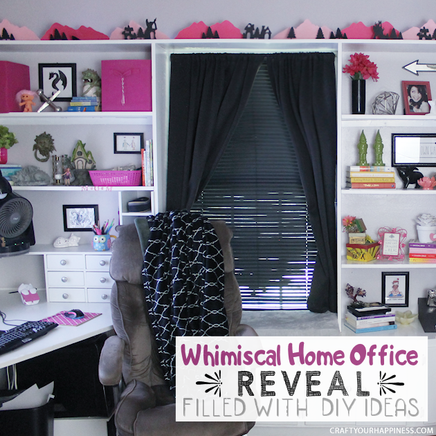 I guarantee you've never seen DIY home office ideas like this! Transform your space into a whimsical place to be and your work vibe will never be the same!