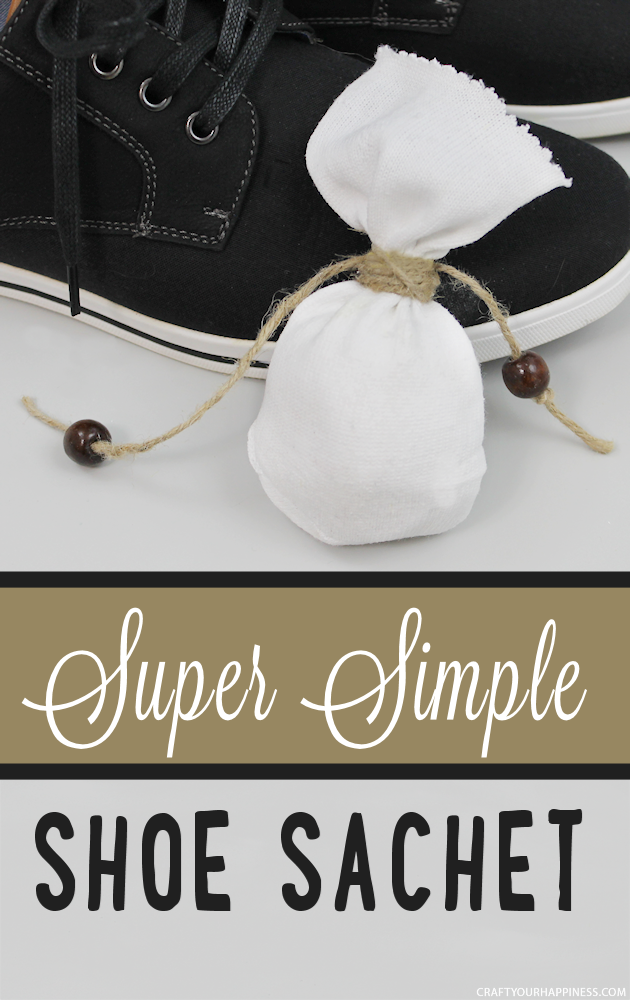 Get rid of smelly shoes with these super easy and quick to make No-Sew DIY Sachets. We added a bit of bling to ours and they turned out awesome!