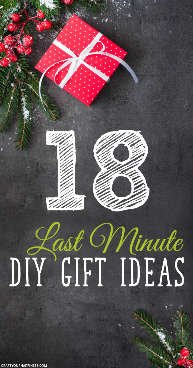 Need some last minute Christmas gift ideas you can quickly make yourself? We've got eighteen of them for you! Homemade gifts can be the most meaningful.