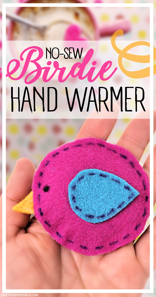 How to Make Quick Little Bird No-Sew DIY Hand Warmers