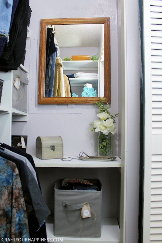 DIY Closet Organizer on a Budget - Itty Bitty Farmhouse