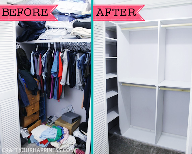 DIY Closet Organizer on a Budget - Itty Bitty Farmhouse