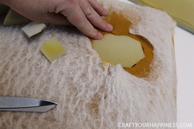 We'll show you how to repair a recliner cushion... the non-removable kind! This one had some doggie damage but you can also recover just for a new look!