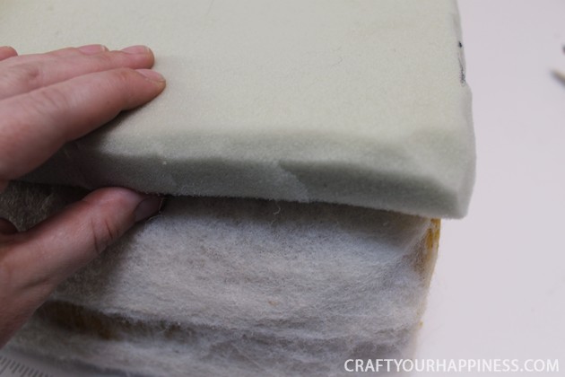 We'll show you how to repair a recliner cushion... the non-removable kind! This one had some doggie damage but you can also recover just for a new look!