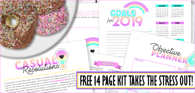 Casual Resolutions Goal Setting Kit 2019 : Create a Life You Love