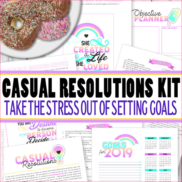 Casual Resolutions Goal Setting Kit 2019