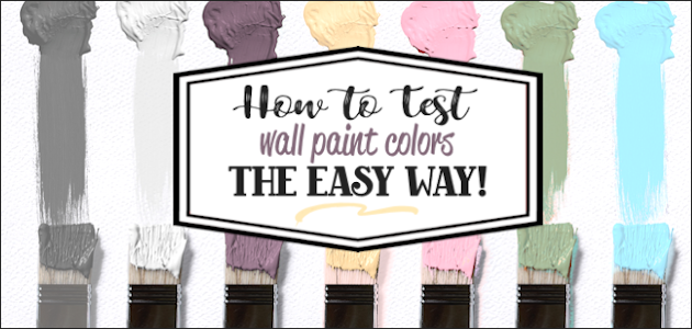 Use this awesome trick to test out different paint colors for your walls without painting swatches directly onto them! PLUS download a FREE paint planner!