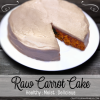 Healthy Raw Carrot Cake Recipe