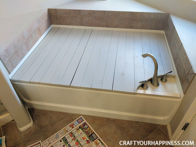 unused bathtub storage ideas