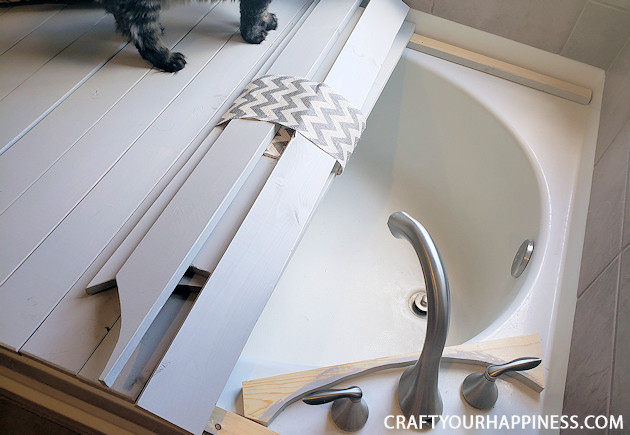 Removable Bathtub Cover, How To Hide A Bathtub