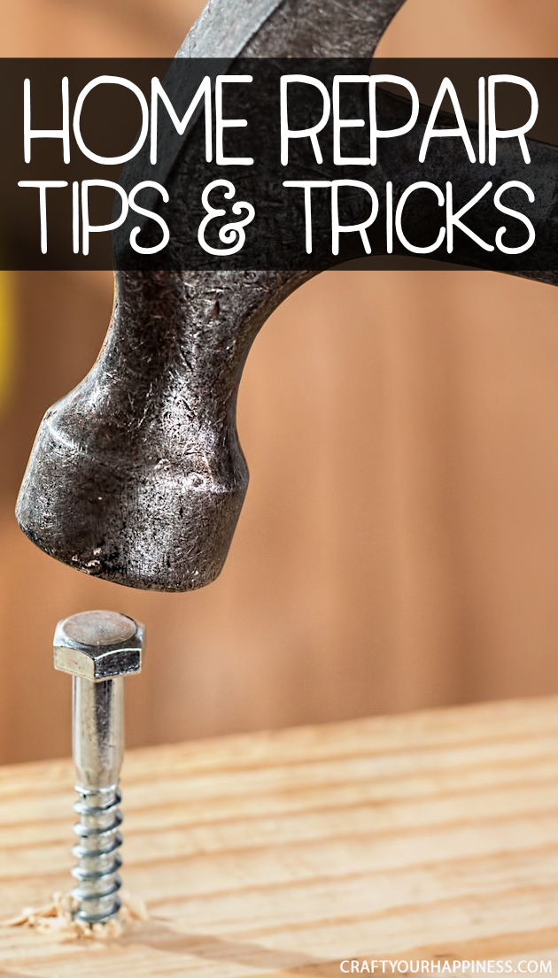 This post has a few home repair tips and ideas to fix problems found on your property or around the house. Many can be done yourself and need little skill!