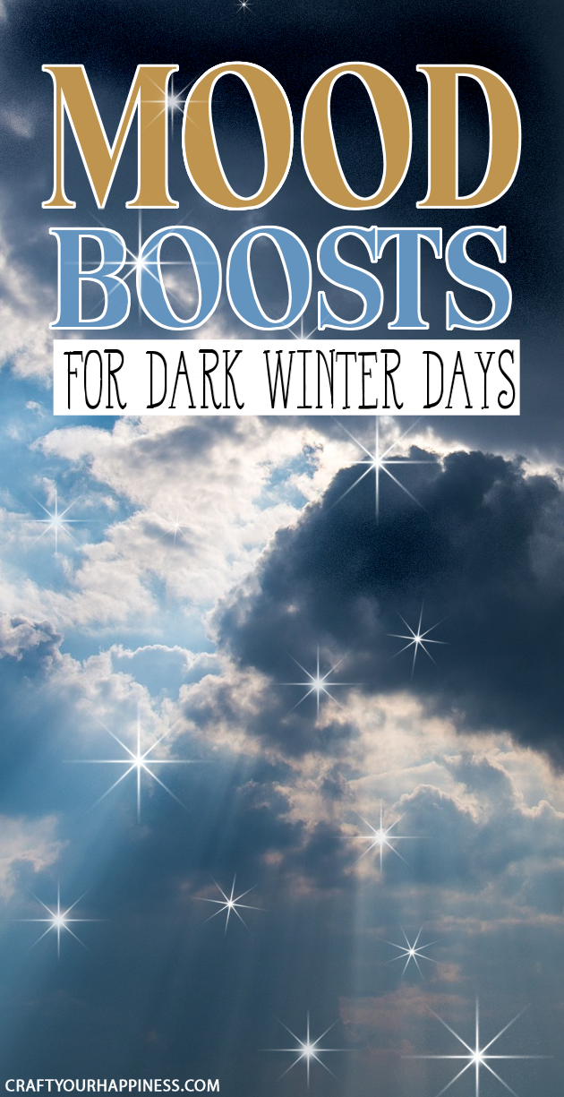 Quick mood boost ideas for dark winter days whether you suffer from seasonal depression, tend to feel down when it's overcast or just need some quick pick me up!